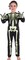 Kids Skeleton Costumes Halloween Costume Glow in The Dark Child White Bones Stretch Body Suit for Boys Girls